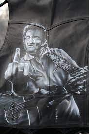 Pin By John Deltgen On Painted Leather Jackets Painted Leather Jacket Painting Leather Air Brush Painting