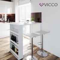 Vicco Bartisch Weiss Bartresen Stehtisch Tisch Tresentisch Bistrotisch Kuche Stehtisch Kuche Kuche Tisch Hochtisch Kuche