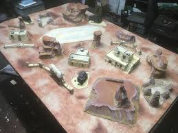 Desert Mesa Board Larger Build Dunes Tattooine Star Wars Legion War Skirmish Tabletop Game Table Bolt Action 40k Warhamm Tabletop Games Table Games Bolt Action