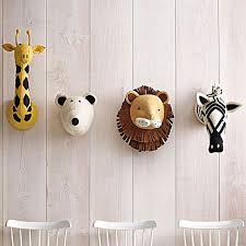 Shop our impressive collection of kids' wall art printed in countless styles, themes, and colors. Creative Cute Animal Wall Decoration Animal Head Wall Decor For Kids Childrens Baby Room Animal Shape Doll Decoration Wall Hanging Stereo Style Decoration Plush Toy Doll Girl Baby Kid Gift Home Decor