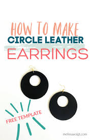 Circle Cutout Svg Leather Earring Template Melissa Voigt