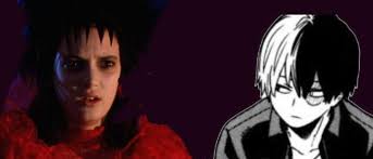 Beetlejuice eating is a reaction image macro of american performer beetlejuice at a table eating and looking at something out of frame. Beetlejuice Au Cosplay Backstory My Hero Academia Amino