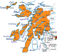 Map Of Argyll And Bute In Scotland Useful Information About Argyll And Bute