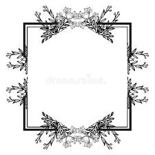 Disfrute de los mejores marcos de flores vintage. Marco Floral Del Vintage En El Dibujo Blanco Y Negro Elegante Para La Tarjeta De La Invitacion De La Decoracion Vector Ilustracion Del Vector Ilustracion De Tarjeta Contexto 153342814