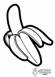 Banana Para Pintar Imprimir Desenhos