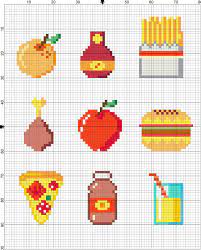 Many online generators are far superior and make much better results. Free Cross Stitch Pattern For Beginner Cute Funny Food Small Motif Design Cross Stitch Beginner Kawaii Cross Stitch Cross Stitch