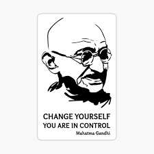 Mohandas karamchand gandhi, born in porbandar and educated in law at university college, london, lead the successful nonviolent resistance campaign for india's independence from british rule. Beste Mahatma Gandhi Zitate Geschenke Merchandise Redbubble