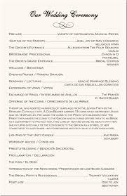 Spanish Wedding Program Examples Catholic Wedding Program Wedding Directories Order Wedding Program Examples Order Of Wedding Ceremony Catholic Wedding Program