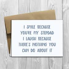Printed I Smile Because You Re My Stepdad 5x7 Greeting Etsy Birthday Wishes For Mother Wishes For Mother Birthday Humor