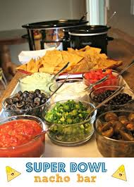 Super Bowl Nacho Bar The Magical Slow Cooker Recipe Bowl Party Food Superbowl Party Food Super Bowl Food