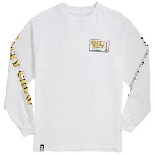 salty crew point loma long sleeve t shirt white