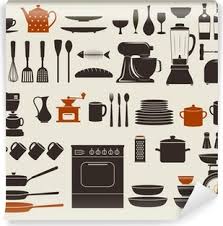 We carry a lot of flatware and dinnerware in the tabletop category as well as a very large selection of small appliances such as mixers and blenders for both home and commercial restaurant use. Kitchen Appliances Utensils And Icons Poster Pixers We Live To Change