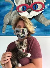 Huntington's first cat cafe lounge! Where To Order A Cool Cat Face Mask Now To Help Save Kitties Rep Your Rescue Love On Your Face That Cat Life