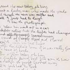 Sotheby S Versteigert Handgeschriebenen Beatles Songtext Stars
