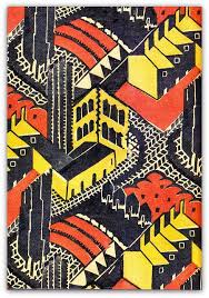 1930 Block Printed Linen Furnishing Fabric Welwyn Garden City Designed By Doris Gregg For Footprints Ltd Prints Printing On Fabric Print Patterns