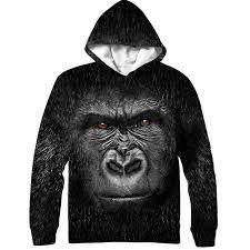 Harambe Face Hoodie Rave Hoodie Harambe Hoodies