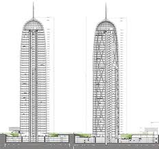 Doha Tower Plan See Planta Core Nucleo Estructura Pilares Section Seccion 495 Jpg 495 463 Jean Nouvel Office Tower Future Buildings