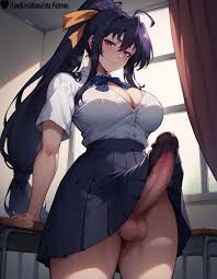 high school dxd, akeno himejima, lewdcreationsfuta, 1girls, absurd res - R34  Vault