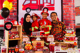Outfield activity filmed using drone. Lizzie As A Mummy Aiden S Fireman Birthday Party At The Bukit Jelutong Fire Station
