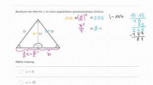 Die drei begrenzungslinien des dreiecks nennt man seiten und sie werden meist mit kleinbuchstaben (a, b, c) beschriftet. Anwendung Des Satzes Des Pythagoras Bei Gleichschenkligen Dreiecken Youtube