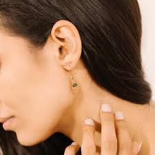 Jade Tiny Bead Charm Or rose