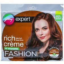 Copper is simply perfect shades of copper on all dark copper brown hair. Buy Godrej Expert Rich Creme Fashion Range Hair Colour 6 34 Copper Brown Free 50 Extra 30 G 30 Ml Online Sastasundar Com