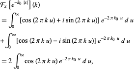 The video takes an exponential function and transforms it to its logarithmic inverse. Fourier Transform Exponential Function From Wolfram Mathworld