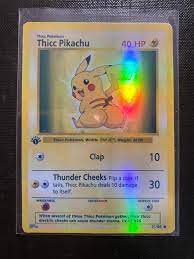 Thicc Pikachu Charizard gx ex vmax v Pokémon kaart Orica - Etsy Nederland