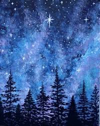 The North Star Ii Painting Is Perfect For Aquarius Read Your Full Creative Horoscope On The Blog At Www Moreth Galaxy Painting Sky Painting Night Sky Painting