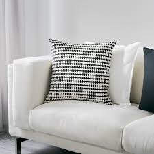 Kopfkissenbezüge vidmey aus reiner baumwolle. Stockholm Kissen Schwarz Weiss 50x50 Cm Ikea Deutschland