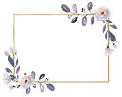 Watercolor Frames Wreaths And Borders In Plum Purple Blue Etsy Floral Border Design Flower Frame Flower Border