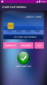 There are even certain situations where a credit card is essential, like many car rental businesses an. Credit Card Validator For Android Apk Download