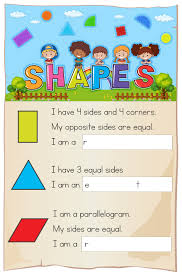 Basic shapes worksheets and activities for young learners. A Mathematics Worksheet Shapes Chapter Download Free Vectors Clipart Graphics Vector Art