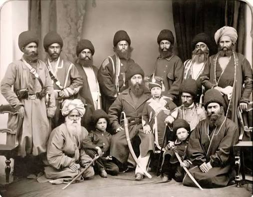 Dost Mohammad Khan (Amir of Kabul) and part of his family, 1844. Artist: Emily Eden