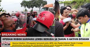 Mereka membawa sepanduk, antaranya bertulis take beer, islam untuk semua, kuil untuk khalid dan. Video Operasi Roboh Kandang Lembu 5 Ditahan Termasuk 2 Aktivis Psm Buletin Ttkm