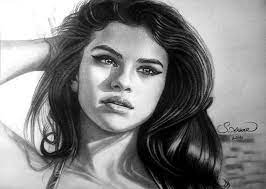 Selena Gomez Selena Gomez Drawing Selena Gomez Sketch Selena Gomez Portrait
