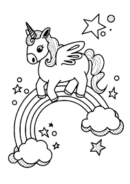 Dibujos Para Colorear Kawaii Unicornio