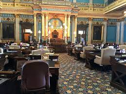 This Is Michigan S Senate Chamber State Senators Serve 4 Year Terms They Re Limited To Serving Two 4 Year Terms Michigan Lansing Home Decor