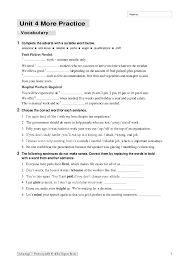 Practical phonetics exercises for bachillerato. Advantage2 Unit 4 Morepractice Pdf Docer Com Ar