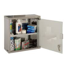 Tsss 9.8l large medicine storage box with child proof lock, removable separate divider secure box, aluminum alloy frame containers store medicines safe, lockable medical box cabinet. Wall Mounted Lockable Medicine Cabinet Cupboard First Aid Box Stainless Steel On Onbuy