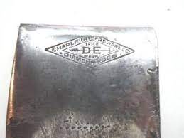 Shapleigh S Hardware Co Arrow Logo Diamond Edge Hatchet Axe Head Logo Diamond Arrow Logo Axe Head