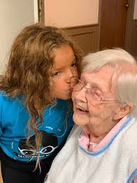 Pastor Shane brought Gloria Hamm by church for a quick visit. She looks  great and she was so excited to see everyone!