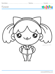 Dibujos De Kawaii Para Colorear