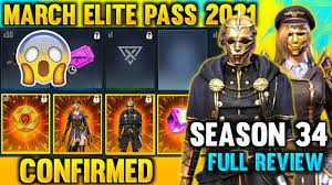 Garena free fire will release a new elite pass. March Elite Pass Free Fire 2021 Free Fire March Elite Pass 2021 March Elite Pass Season 34 Elitepass Youtube