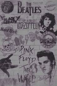 The World S Best Rock Bands Ilustrasi Retro Seni Cetak Poster Abstrak Please contact us if you want to publish a rock n roll wallpaper on our site.