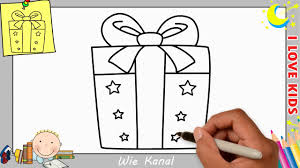 Weihnachtsgeschenk Zeichnen Lernen Einfach Schritt Fur Schritt 1 Weihnachten Youtube