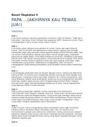 Tidak kira apa jua halangan mahupun rintangan, kasih sayang antara ahli keluarga. Papa Akhirnya Kau Tewas Jua