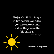 Enjoy The Little Things In Life For One Day You Ll Look Back And Realize They Were The Big Things Enjoy The Little Things In Life Because One Day You Ll Look Back And Realize They Were The Big Things Kurt Inspirational Quotes Inspirational Thoughts Quotes