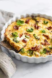 Brussel Sprout And Bacon Crustless Quiche Danilicious Recipe Quiche Recipes Crustless Bacon Brussel Sprouts Crustless Quiche