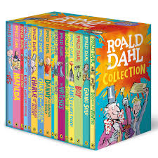 The outer tray can reflect the colors and style of the book, with marbled or other decorative papers added for visual impact. Roald Dahl Collection 16 Book Box Set 7 Years Costco Uk